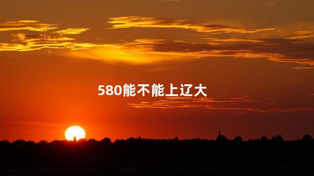 580能不能上辽大
