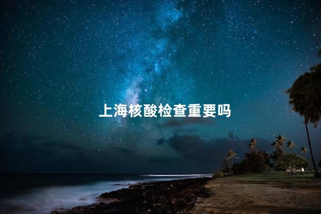 上海核酸检查重要吗