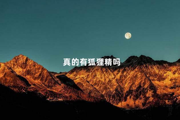 真的有狐狸精吗