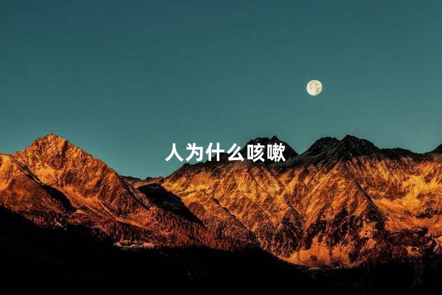 人为什么咳嗽