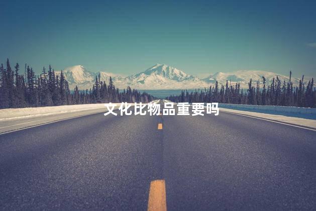 文化比物品重要吗