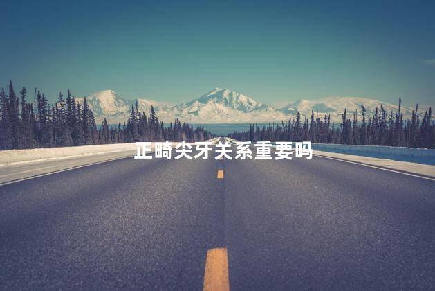 正畸尖牙关系重要吗