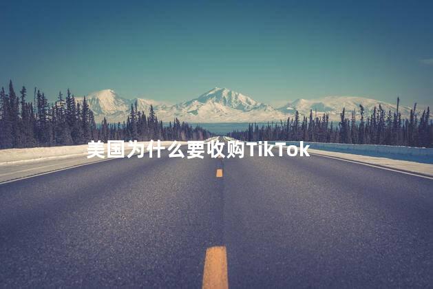美国为什么要收购TikTok
