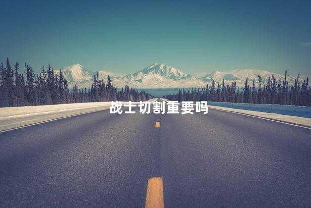 战士切割重要吗