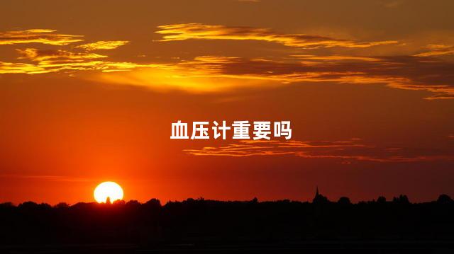 血压计重要吗
