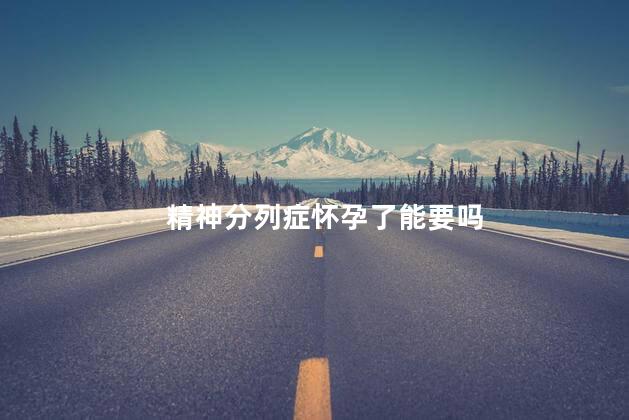 精神分列症怀孕了能要吗