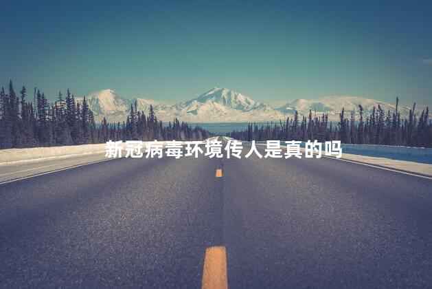 新冠病毒环境传人是真的吗