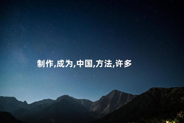 制作,成为,中国,方法,许多