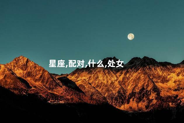 星座,配对,什么,处女