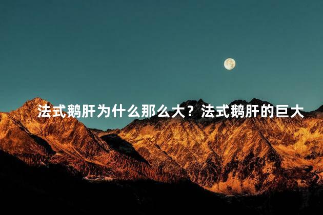 法式鹅肝为什么那么大？法式鹅肝的巨大背后,原因何在？